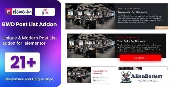 104190  Blog Post List Addon For Elementor v1.0 