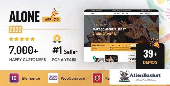 107218  Alone v7.5.5 – Charity Multipurpose Non-profit WordPress Theme 