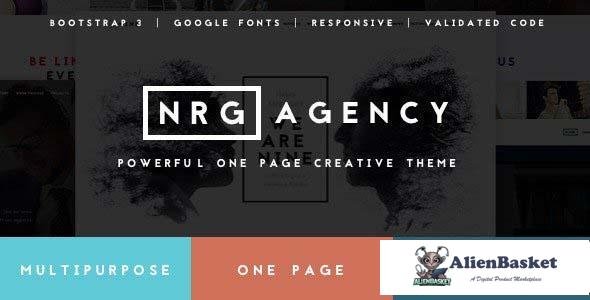 104292  NRGagency v1.9.1 - Creative One-Page Agency Theme 
