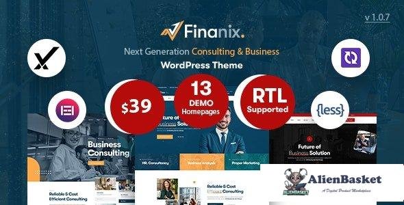 104650  Finanix v1.0.7 - Business WordPress Theme 