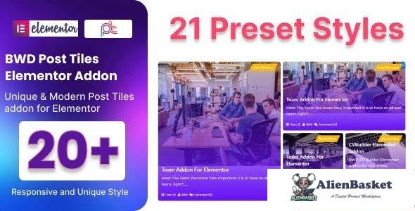 104687  Blog Post Tiles Addon For Elementor v1.0 