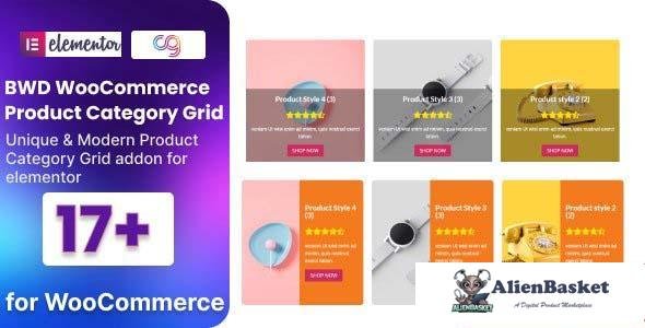 104695  WooCommerce Product Category Grid Addon For Elementor v1.0 