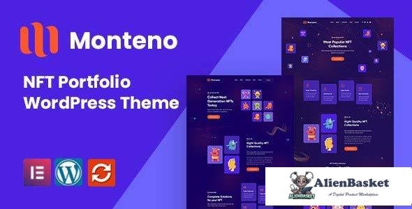 104749  Monteno v1.0 - NFT Portfolio WordPress Theme 