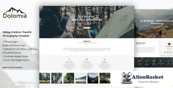 104973  Dolomia - Hiking, Outdoor, Mountain Guide WordPress Theme 