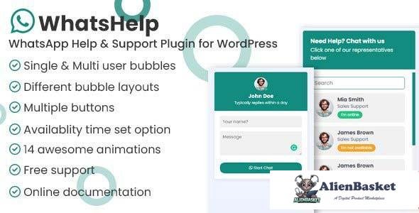 113855  WhatsApp Chat Support Pro WordPress Plugin v3.0.1 