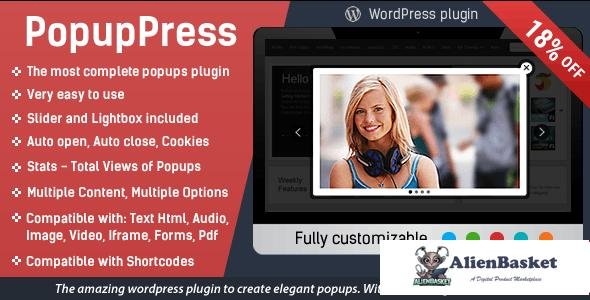 105064  Popup Press v3.1.6 - Popup Plugin for WordPress 