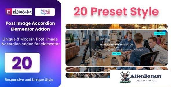 105089  Blog Post Image Accordion Addon For Elementor v1.0 