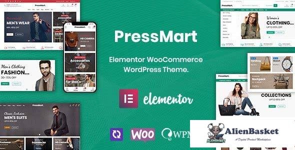 109064  PressMart v1.2.4 - Modern Elementor WooCommerce WordPress Theme 