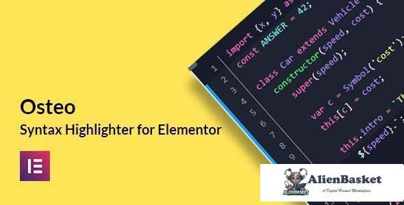 105166  Osteo Syntax Highlighter for Elementor v1.0.0 