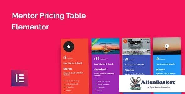 105167  Mentor Pricing Table for Elementor v1.0 