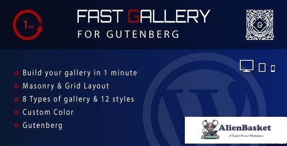 105170  Fast Gallery for Gutenberg v1.0 - WordPress Plugin 