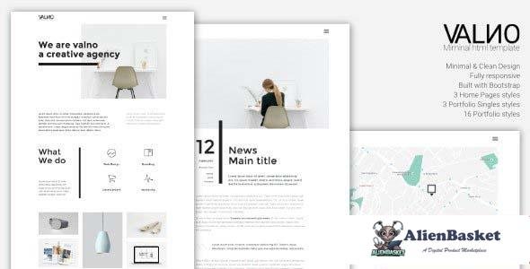 105336  Valno v1.0 - Minimal Creative Multi page Portfolio WordPress Theme 