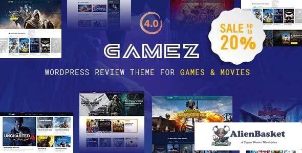 105349  Gamez v4.3.4 - Best WordPress Review Theme For Games, Movies And Music 