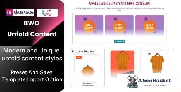 105597  Unfold Content Addon For Elementor v1.0.0 