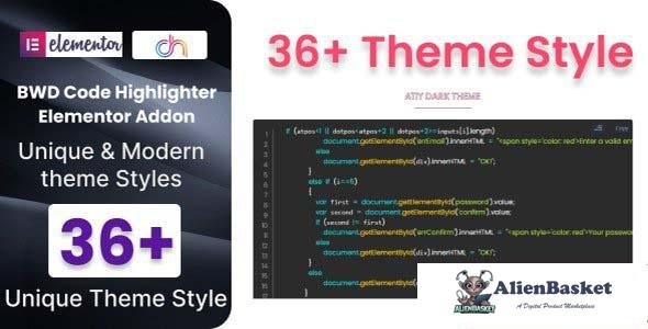 105707  Codentor v1.0.0 - Code Highlighter Addon for Elementor 