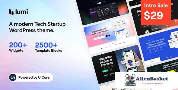 105979  Lumi v1.0.1 - Tech Startup WordPress Theme 