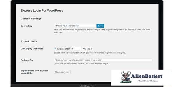 105834  Express Login For WordPress v1.7.0 