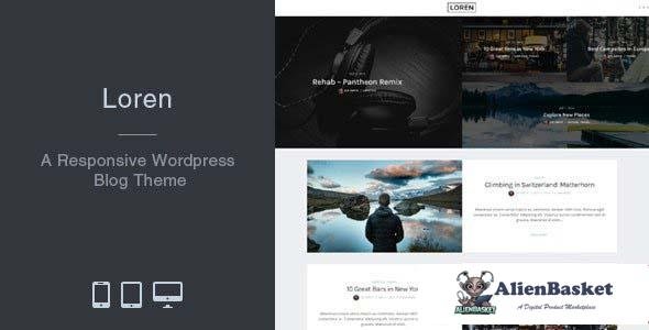 106022  Loren v2.5.5 - Responsive WordPress Blog Theme 