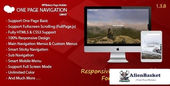 106057  Smart One Page Navigation v1.3.8 - Addon For WPBakery Page Builder 