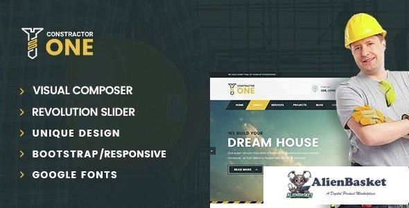 106318  Constructor One v2.2 - Construction WordPress Theme 