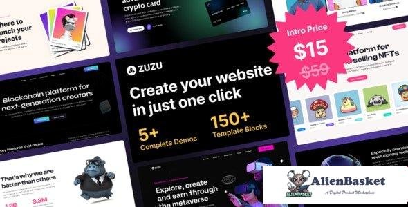 106360  Zuzu v1.0 - NFT & Crypto WordPress Theme 