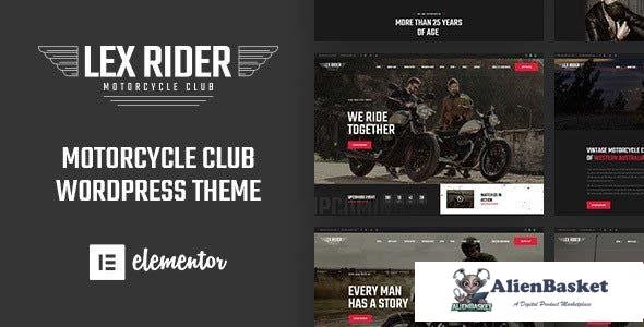 109773  LexRider v1.6.5 - Motorcycle Club WordPress Theme 