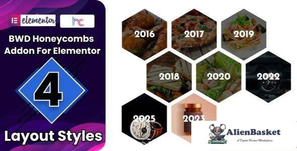 106524  Honeycombs Addon For Elementor v1.0 