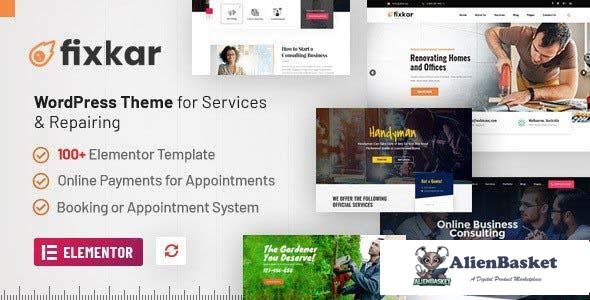 106543  FixKar v3.4.1 - All Services WordPress Theme Build With Elementor 