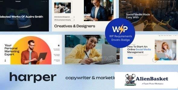 106603  Harper v1.0 - Copywriter & Marketing Specialist WordPress Theme 