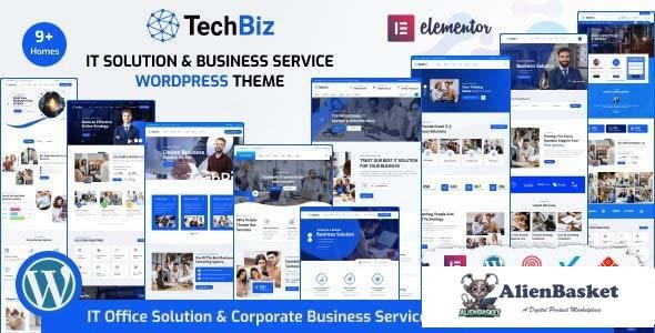 109063  Techbiz v2.6.4 - Multipurpose IT Solution & Business Consulting WordPress Theme 
