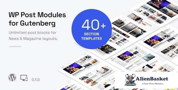 106769  WP Post Modules for NewsPaper and Magazine Layouts (Gutenberg Block) v0.1.0 