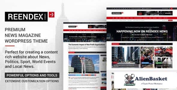 106781  Reendex v1.0.5 - Broadcast News Magazine WordPress Theme 