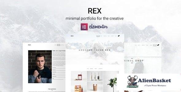 106850  Rex v4.0.0 - Minimal WordPress Portfolio Theme 