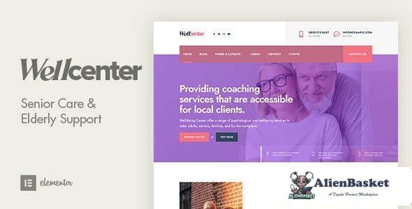 109195  Wellcenter v1.4 - Senior Care & Support WordPress Theme 