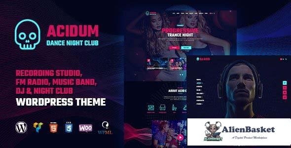107109  Acidum v1.4.5 - Night Club and DJ WordPress Theme 
