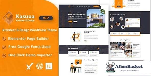 107116  Kasuua v1.0 - Architect & Design WordPress Theme 