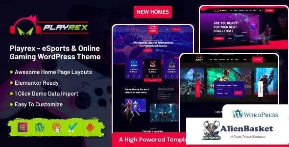 111033  Playrex v1.4 - eSports & Gaming Clan News WordPress Theme 