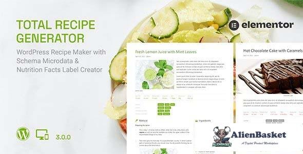 107318  Total Recipe Generator v3.0.0 - Elementor addon 