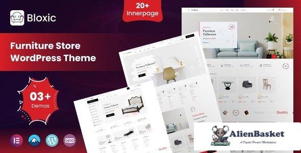 107438  Bloxic v1.0 - Furniture Store WooCommerce Theme 