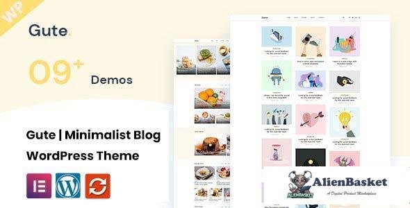 107481  Gute v2.1 - Minimalist Blog WordPress Theme 