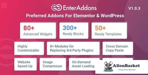 107650  Enter Addons Pro v1.0.3 - Preferred Addons For Elementor And WordPress 