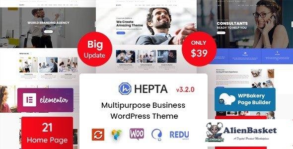 107673  Hepta v3.2.0 - Multipurpose Business WordPress Theme 