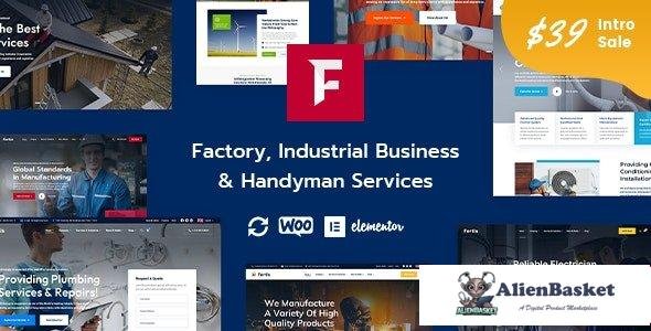 107735  Fortis v1.0.0 - Factory Industrial Business & Handyman Services WordPress Theme 