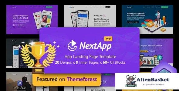107786  Nextapp v1.4.3.1 - App Landing Page WordPress Theme 