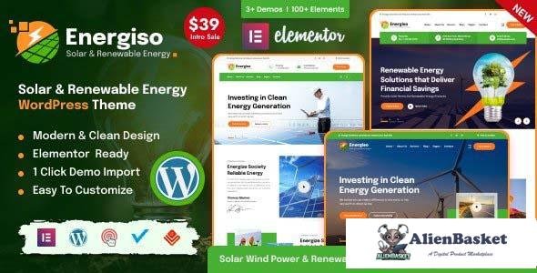 109435  Energiso v1.3.1 - Solar & Renewable Energy WordPress Theme 