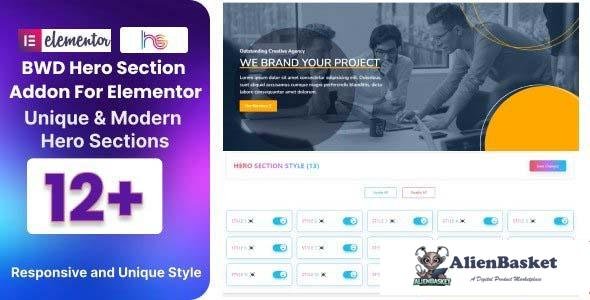 107927  BWD Hero Section Addon For Elementor v1.0 