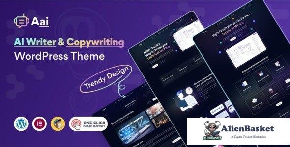 107989  Aai v1.0.0 - AI Writer & AI Copywriting Landing Page Theme 