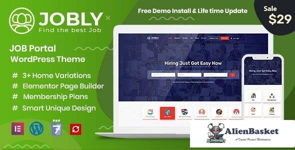 108004  Jobly v1.2 - Career Builder WordPress Theme 