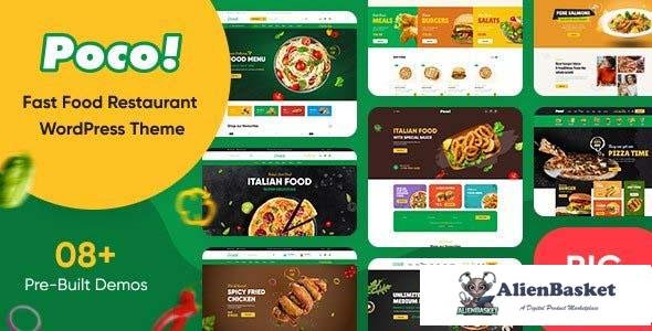 108029  Poco v2.1.1 - Fast Food Restaurant WordPress Theme 