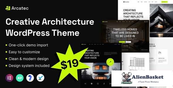 108106  Arcatec v1.0.1- Architecture and Interior WordPress Theme 